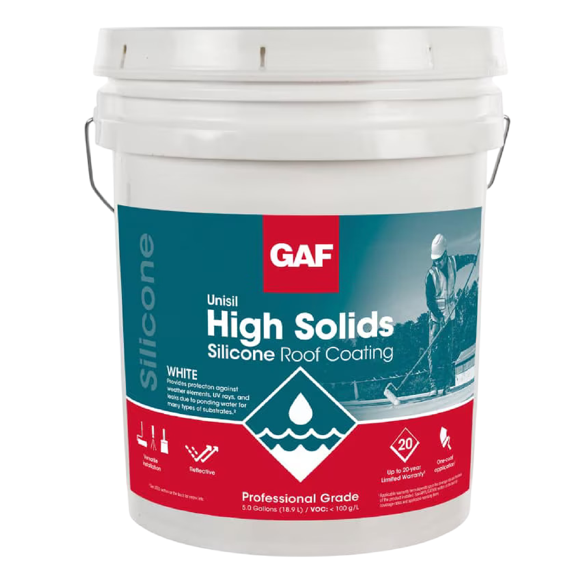 Unisil High Solids Silicone Roof Coating (สารเคลือบหลังคาซิลิโคนโซลิดสูง ยูนิซิล)
