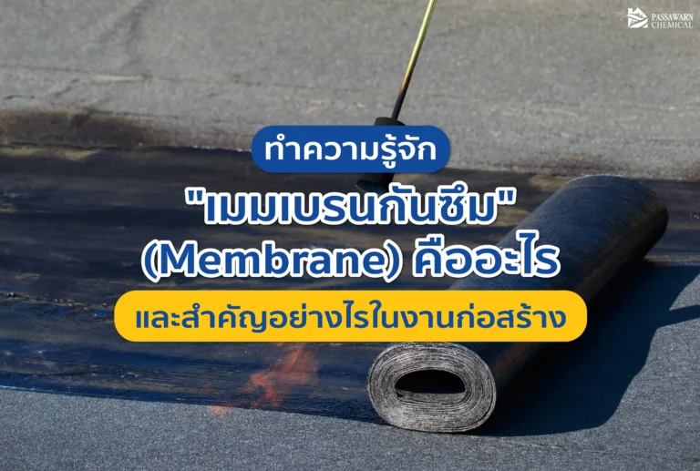 ทำความรู้จัก "เมมเบรนกันซึม" นวัตกรรมป้องกันน้ำรั่วซึมที่ดีที่สุด คืออะไร มีกี่แบบ และทำไมถึงเป็นหัวใจสำคัญที่ช่วยยืดอายุอาคารของคุณให้ยาวนาน อ่านเลย!