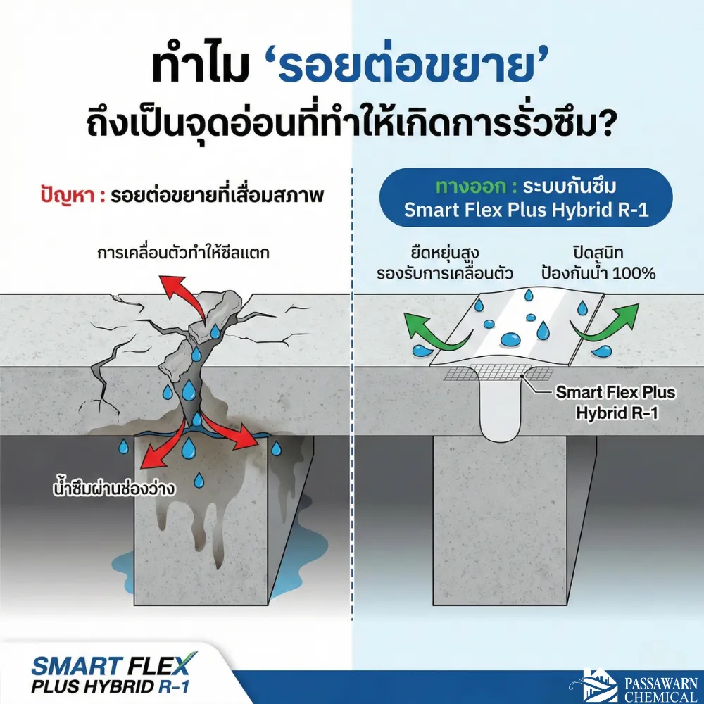 ทำไม "รอยต่อขยาย" ถึงเป็นจุดอ่อนที่ทำให้เกิดการรั่วซึม?