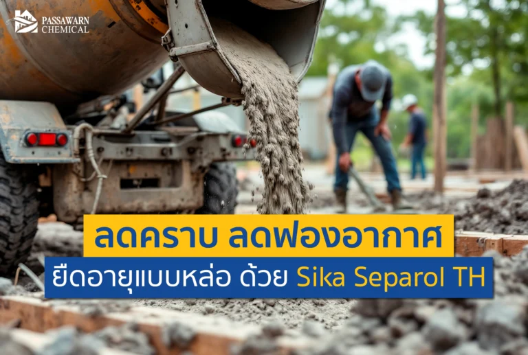 งานหล่อคอนกรีตไม่สวย มีฟองอากาศ ไม้แบบพังไว? จบปัญหาด้วย Sika Separol TH น้ำยาทาแบบคุณภาพสูง ช่วยลดคราบ ถอดแบบง่าย ยืดอายุการใช้งาน อ่านเคล็ดลับที่นี่!