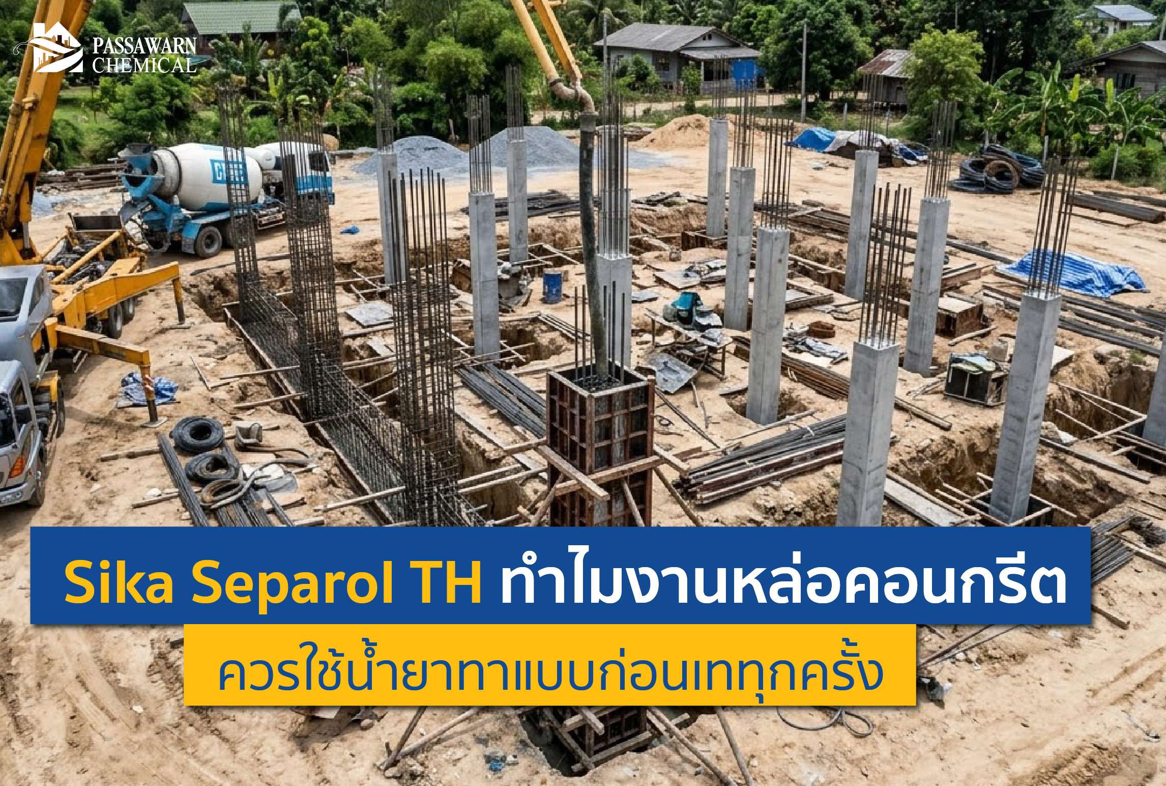 งานหล่อคอนกรีตมีปัญหาแกะแบบยาก ผิวปูนด่าง? ค้นพบเหตุผลที่ช่างมืออาชีพเลือกใช้ Sika Separol TH น้ำยาทาแบบคุณภาพสูง ช่วยถอดแบบง่าย ผิวสวยเนียนกริบ อ่านเลย!