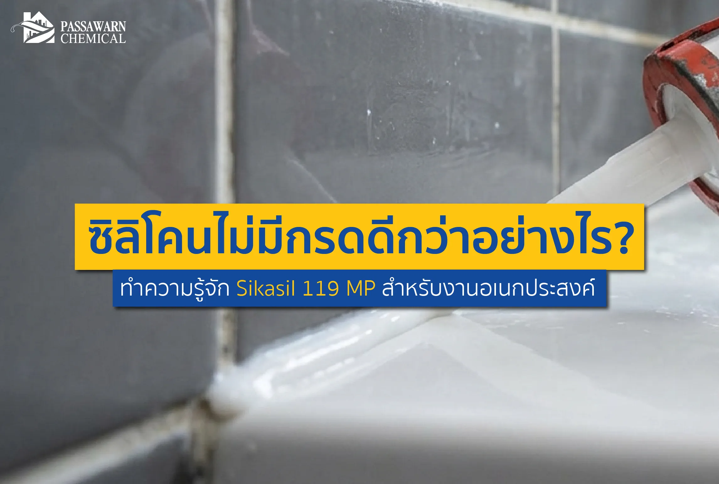 ยาแนวแล้วมีกลิ่นเหม็นเปรี้ยว กัดโลหะจนเป็นสนิม? มาดูเหตุผลว่าทำไมซิลิโคนไม่มีกรดถึงดีกว่า พร้อมทำความรู้จัก Sikasil 119 MP ซิลิโคนอเนกประสงค์ตัวจบของช่าง!