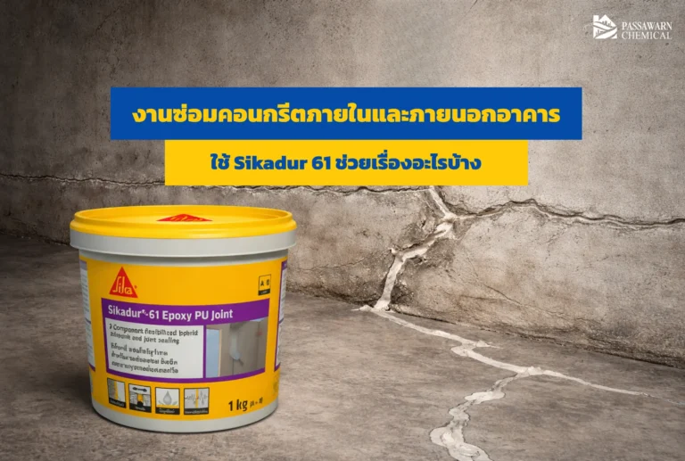 คอนกรีตแตกร้าว ซ่อมยังไงให้จบ? เจาะลึกประโยชน์ของ Sikadur 61 กาวอีพ็อกซี่ซ่อมโครงสร้างชั้นเซียน ใช้ได้ทั้งภายในและภายนอกอาคาร แข็งแกร่ง ทนทาน อ่านเลย!