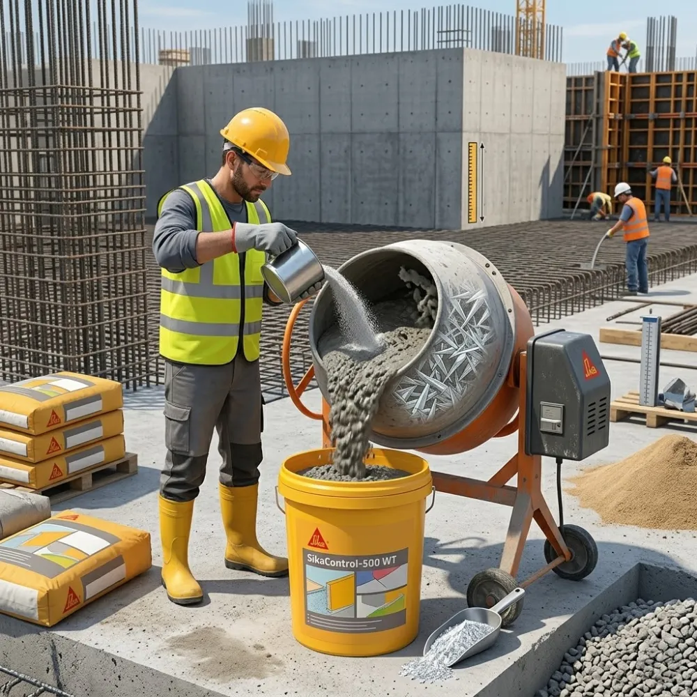 Sika Control-500 WT 4 เช็กลิสต์สำคัญ! ก่อนเลือกน้ำยาผสมคอนกรีตกันซึมสำหรับโครงสร้างหนา
