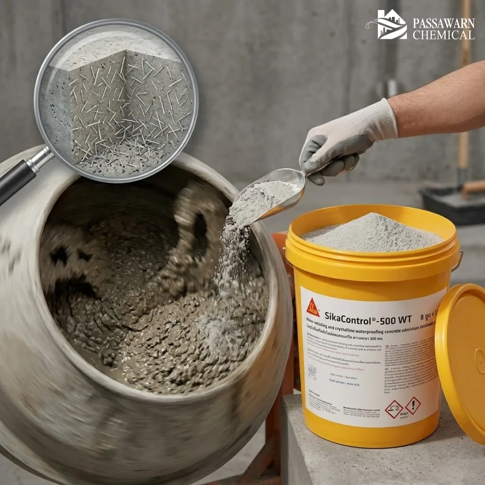 Sika Control-500 WT คืออะไร? ทำงานอย่างไรในเนื้อคอนกรีต