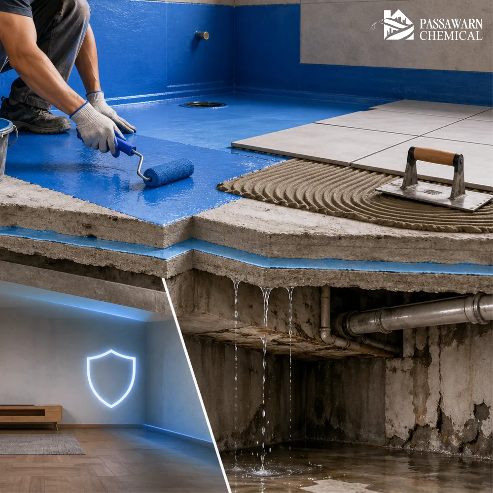 กันซึมห้องน้ำ สาเหตุที่ทำให้เกิดน้ำซึมห้องน้ำ