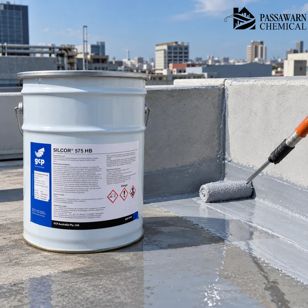 Silcor 575 แก้ดาดฟ้ารั่วตรงรอยต่อและมุมไม่ให้ซึมซ้ำ